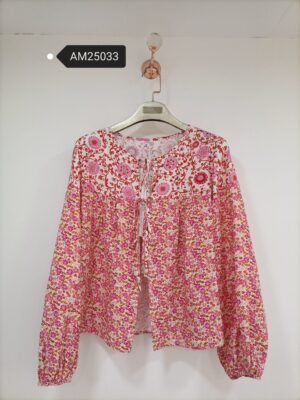 Multi-Color Floral Peasant Blouse – Purple & Orange print | MX Craft Studio|Multi-Color Floral Peasant Blouse – Pink & Red print | MX Craft Studio|Multi-Color Floral Peasant Blouse – Yellow & Green print | MX Craft Studio