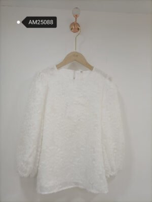 Textured Fringe Long Sleeve Blouse – fringe fabric | XM Fashion Mfg