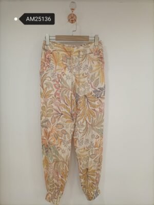 Floral Print Jogger Pants – elastic cuff | XM Fashion Mfg