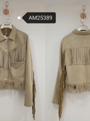 Fringed Suede Cropped Jacket | MX Craft Studio