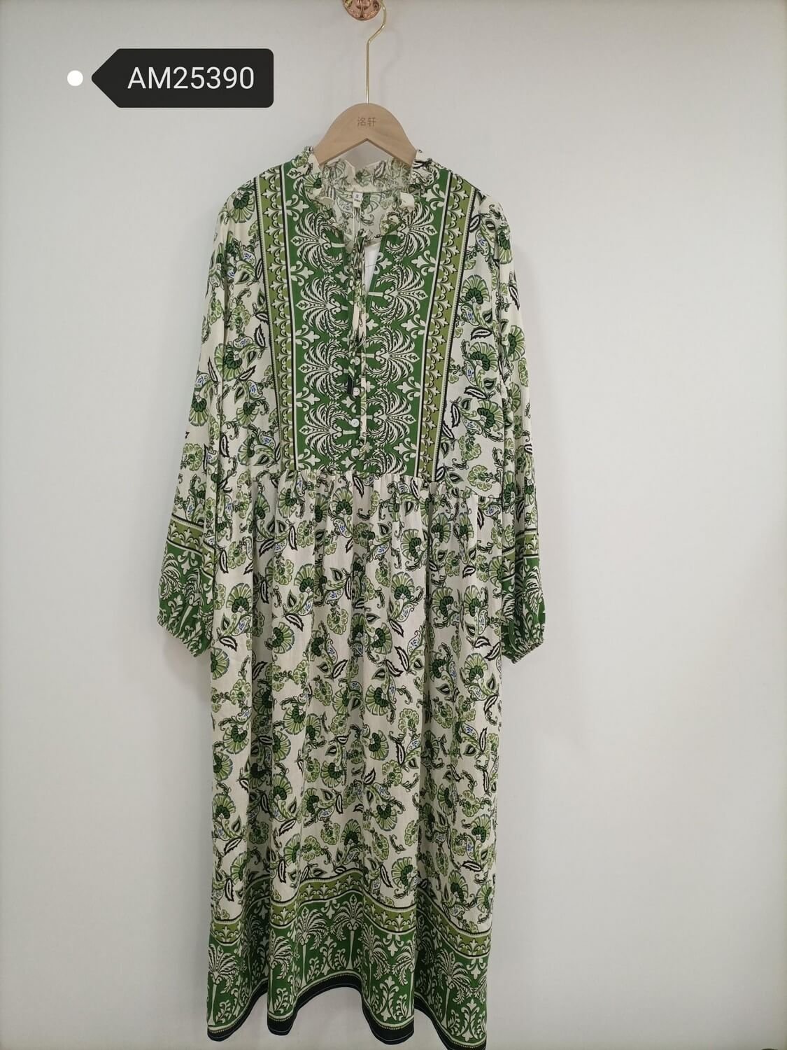 am25390 Bohemian Floral Printed Maxi Dress | MX Craft Studio