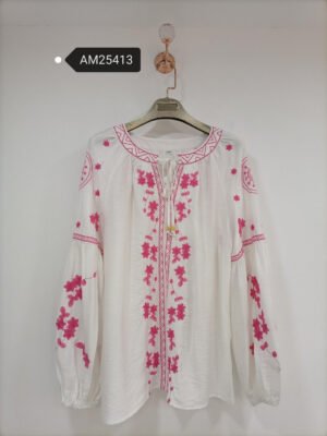 Embroidered Long Sleeve Boho Tunic | MX Craft Studio