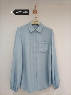 Classic Light Blue Tencel Shirt | MX Craft Studio