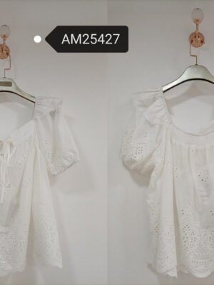 Off-the-Shoulder Broderie Anglaise Top | MX Craft Studio