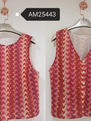 Chevron Crochet Sleeveless Vest | MX Craft Studio
