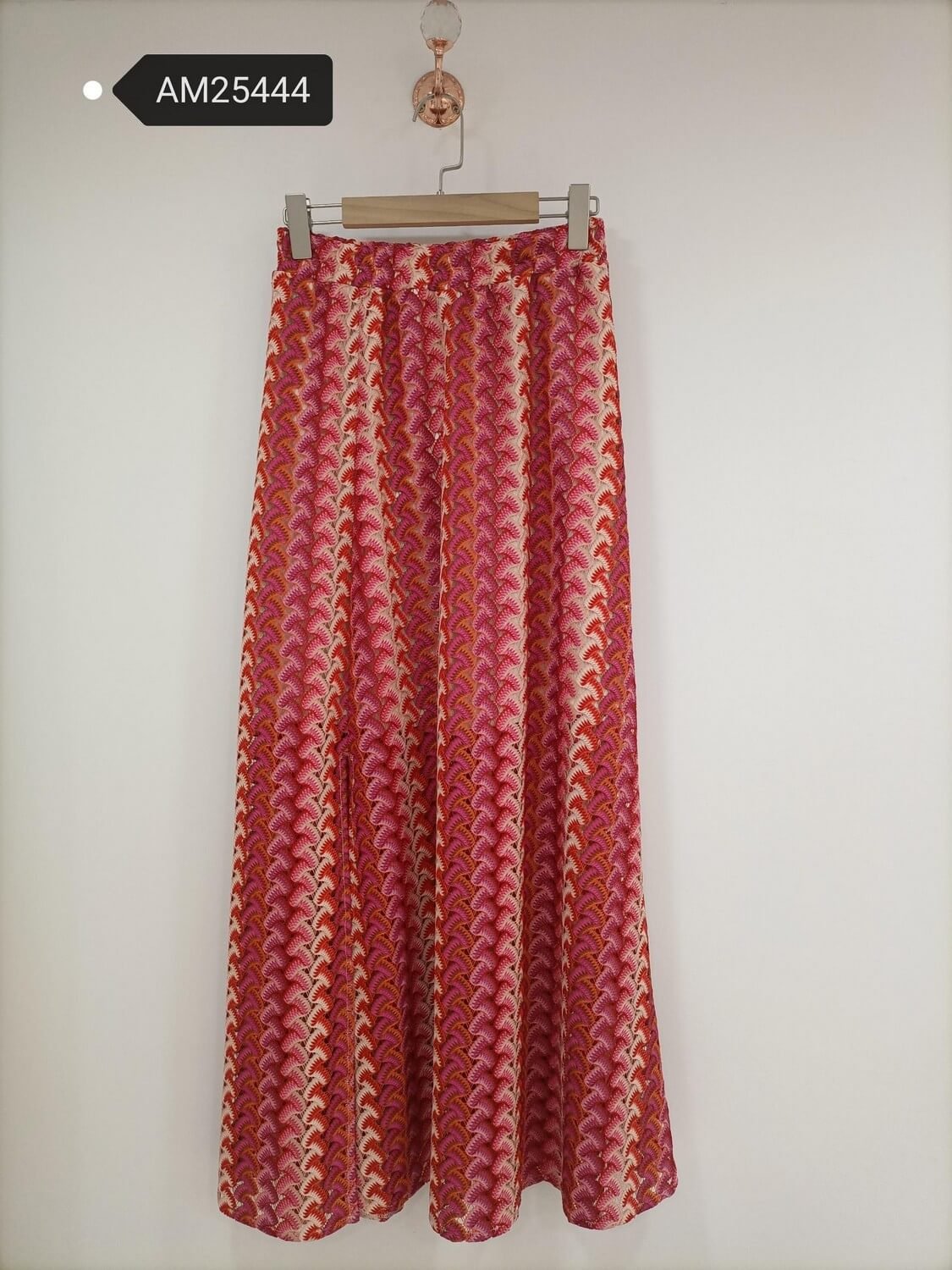 am25444 Chevron Crochet Maxi Skirt | MX Craft Studio