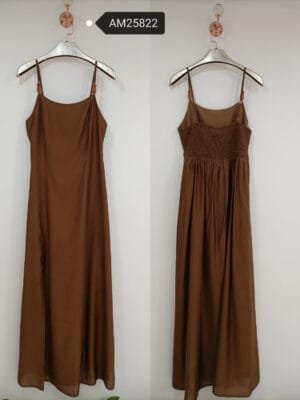 Beaded Strap Smocked Dress – Beaded spaghetti straps | XM Fashion Mfg