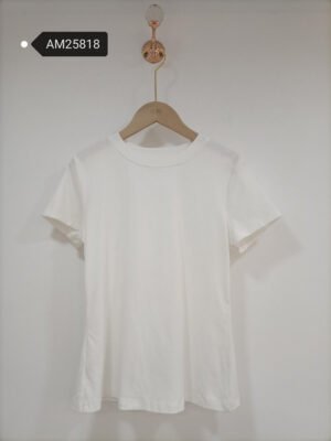 Classic Crewneck Fitted T-Shirt – White Premium Cotton | XM Fashion Mfg