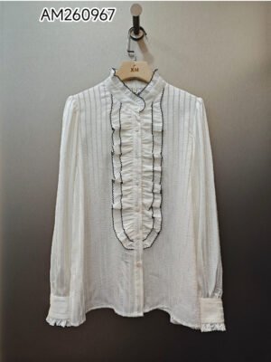 Mistral Scalloped Ruffle Blouse Wholesale