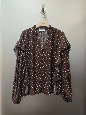 Riviera Cascading Ruffle Blouse Wholesale