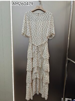 Riviera Cascading Ruffle Midi Dress Wholesale